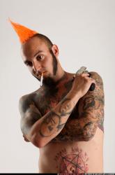 Edgar Revolver Pose With Cigarette